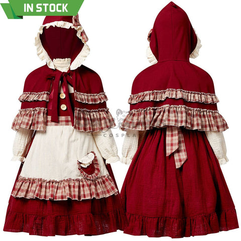 【In Stock】Christmas/Halloween Cosplay Lolita Red Riding Hood Costume Kid Size Costumes