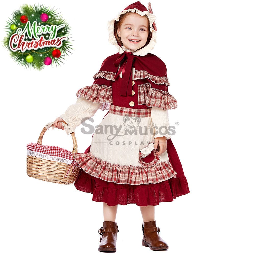 【In Stock】Christmas/Halloween Cosplay Lolita Red Riding Hood Costume Kid Size Costumes