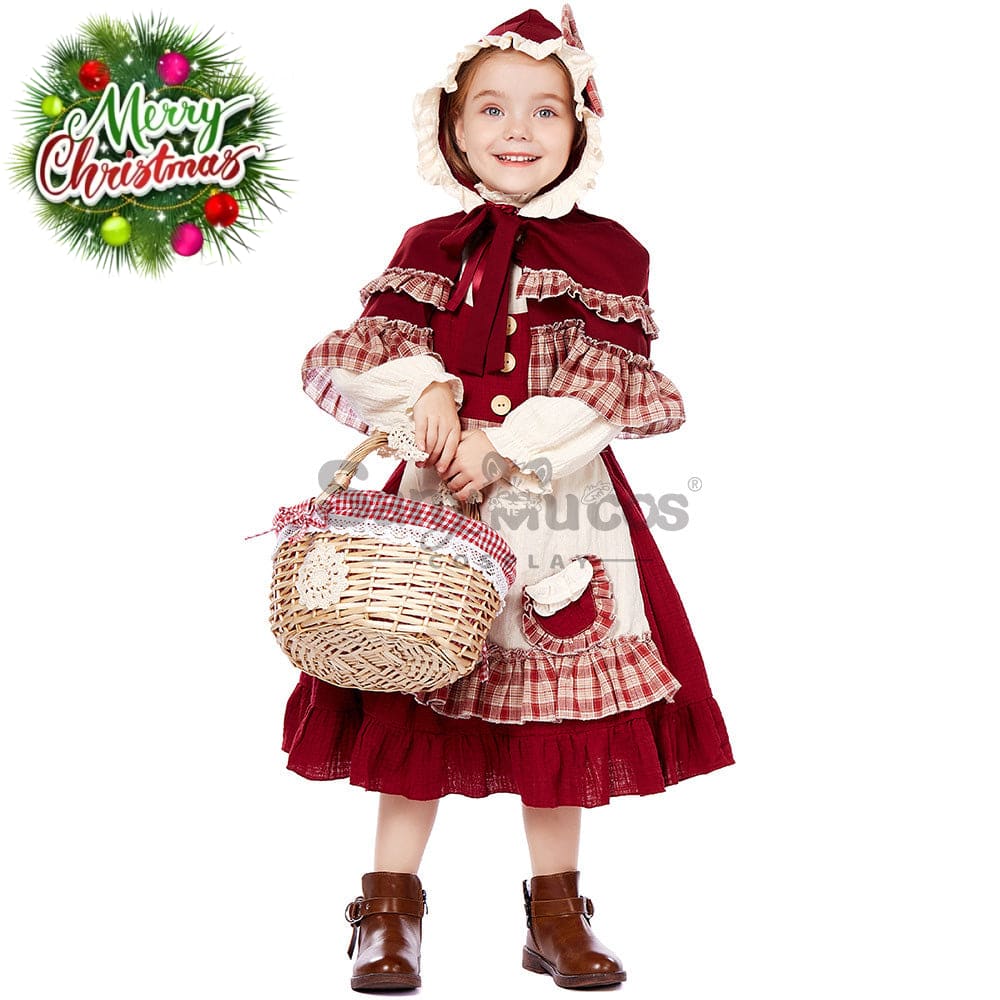 【In Stock】Christmas/Halloween Cosplay Lolita Red Riding Hood Costume Kid Size Costumes