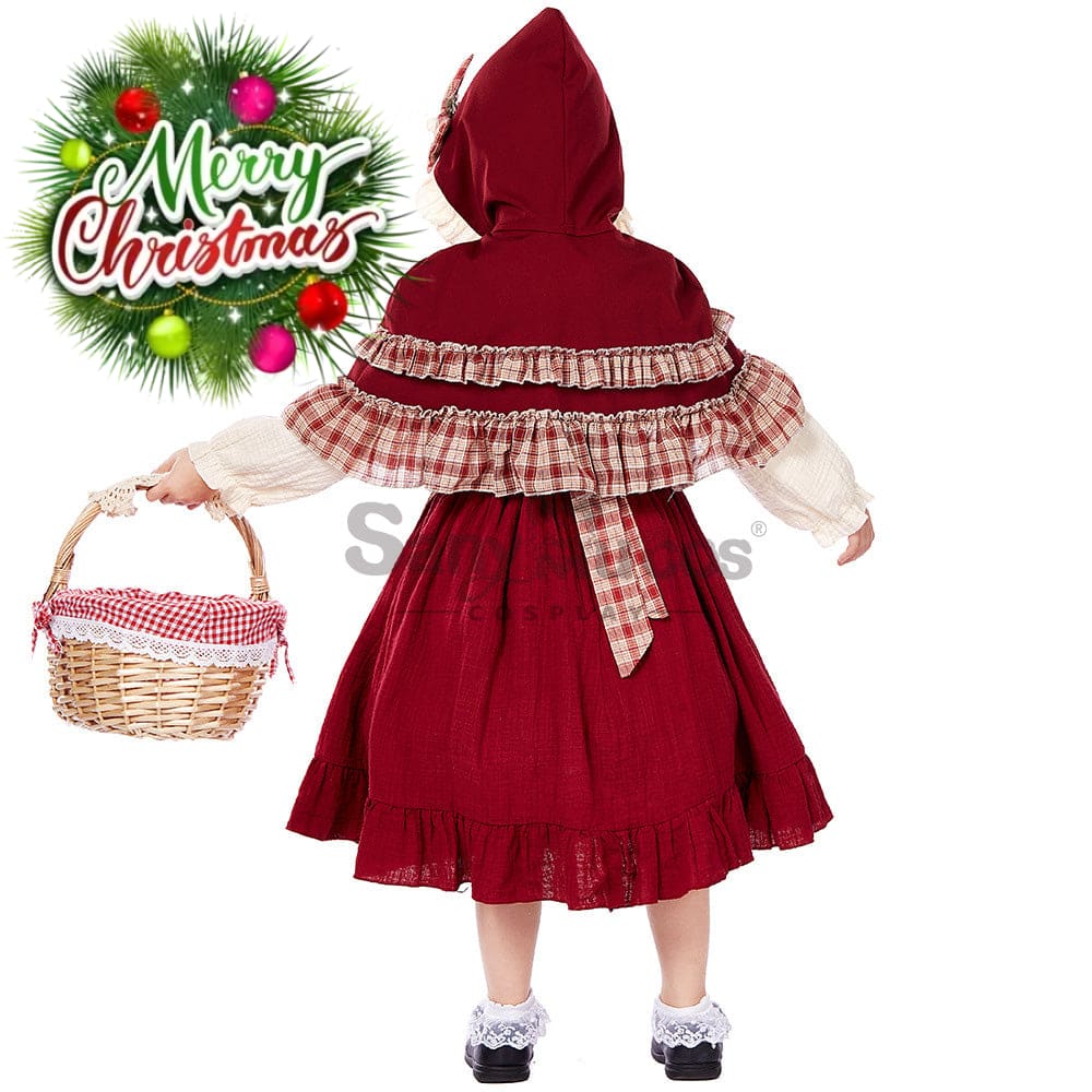 【In Stock】Christmas/Halloween Cosplay Lolita Red Riding Hood Costume Kid Size Costumes