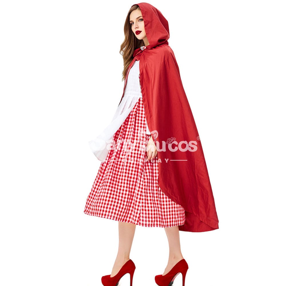 【In Stock】Christmas/Halloween Cosplay Maid Red Riding Hood Costume Adult Size Costumes