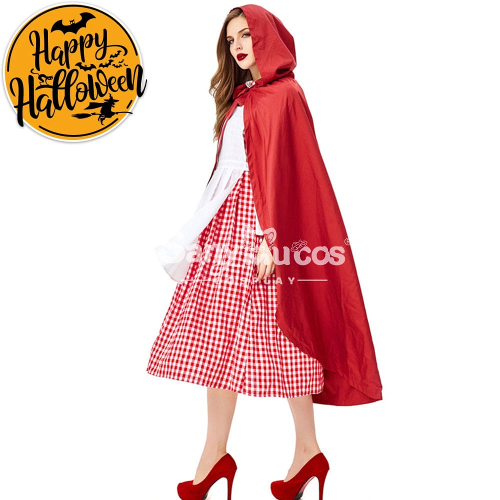 【In Stock】Christmas/Halloween Cosplay Maid Red Riding Hood Costume Adult Size Costumes