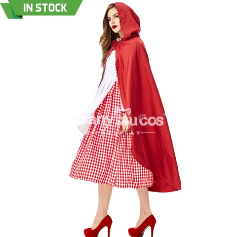 【In Stock】Christmas/Halloween Cosplay Maid Red Riding Hood Costume Adult Size Costumes