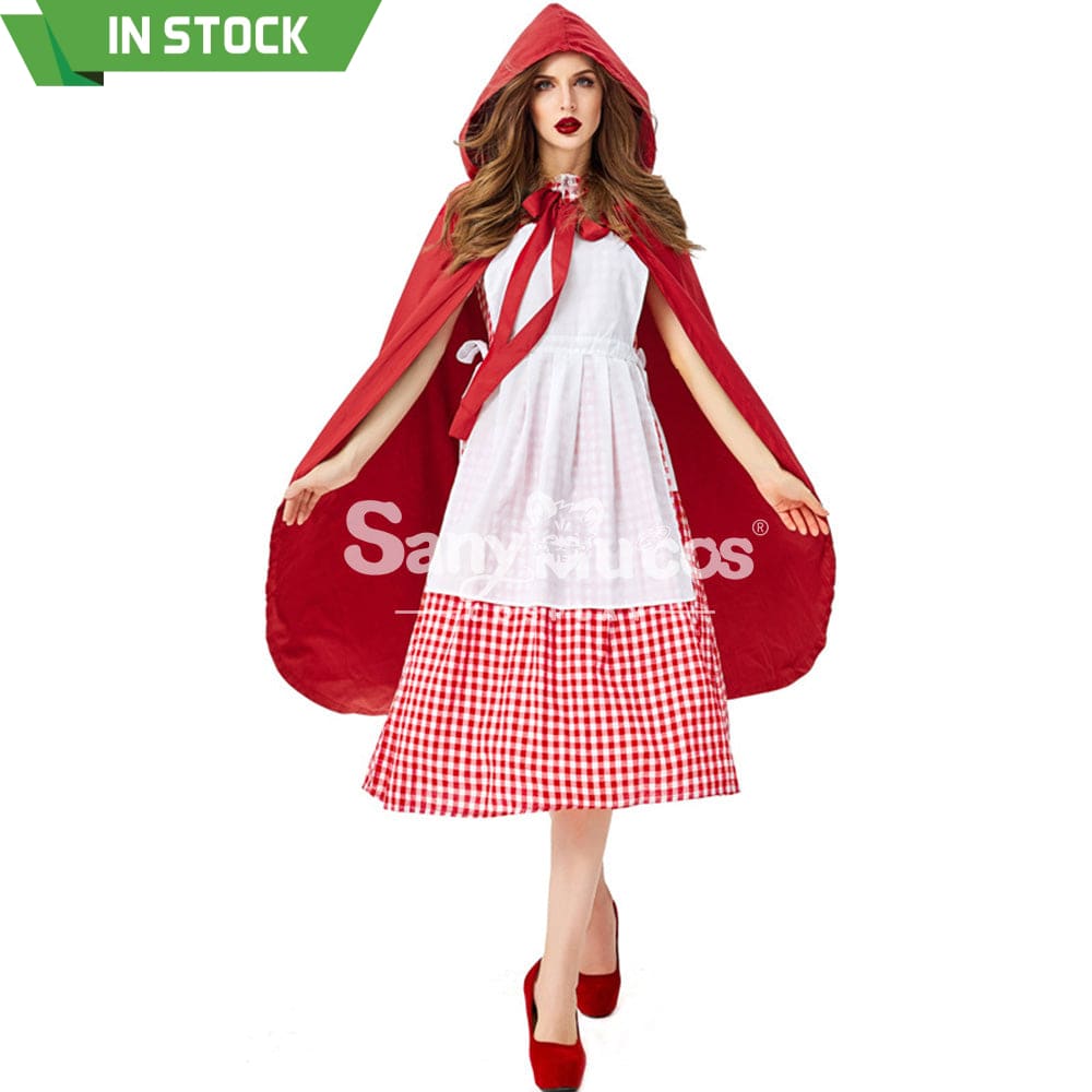 【In Stock】Christmas/Halloween Cosplay Maid Red Riding Hood Costume Adult Size Costumes