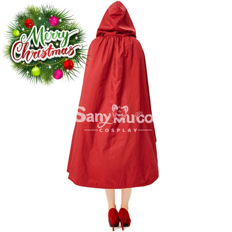 【In Stock】Christmas/Halloween Cosplay Maid Red Riding Hood Costume Adult Size Costumes