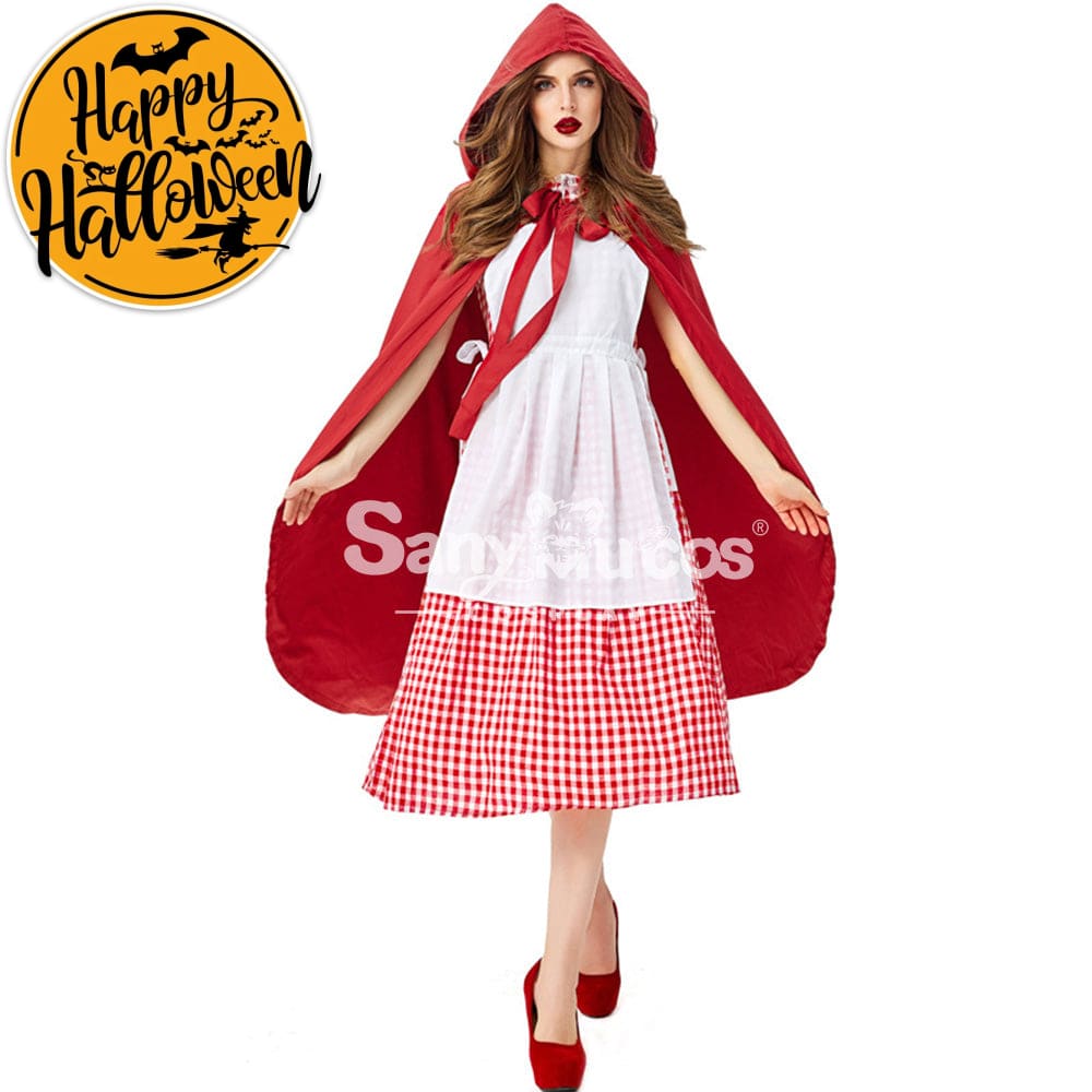 【In Stock】Christmas/Halloween Cosplay Maid Red Riding Hood Costume Adult Size Costumes