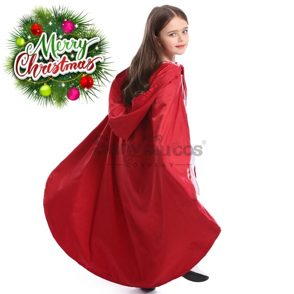 【In Stock】Christmas/Halloween Cosplay Maid Red Riding Hood Costume Kid Size Costumes