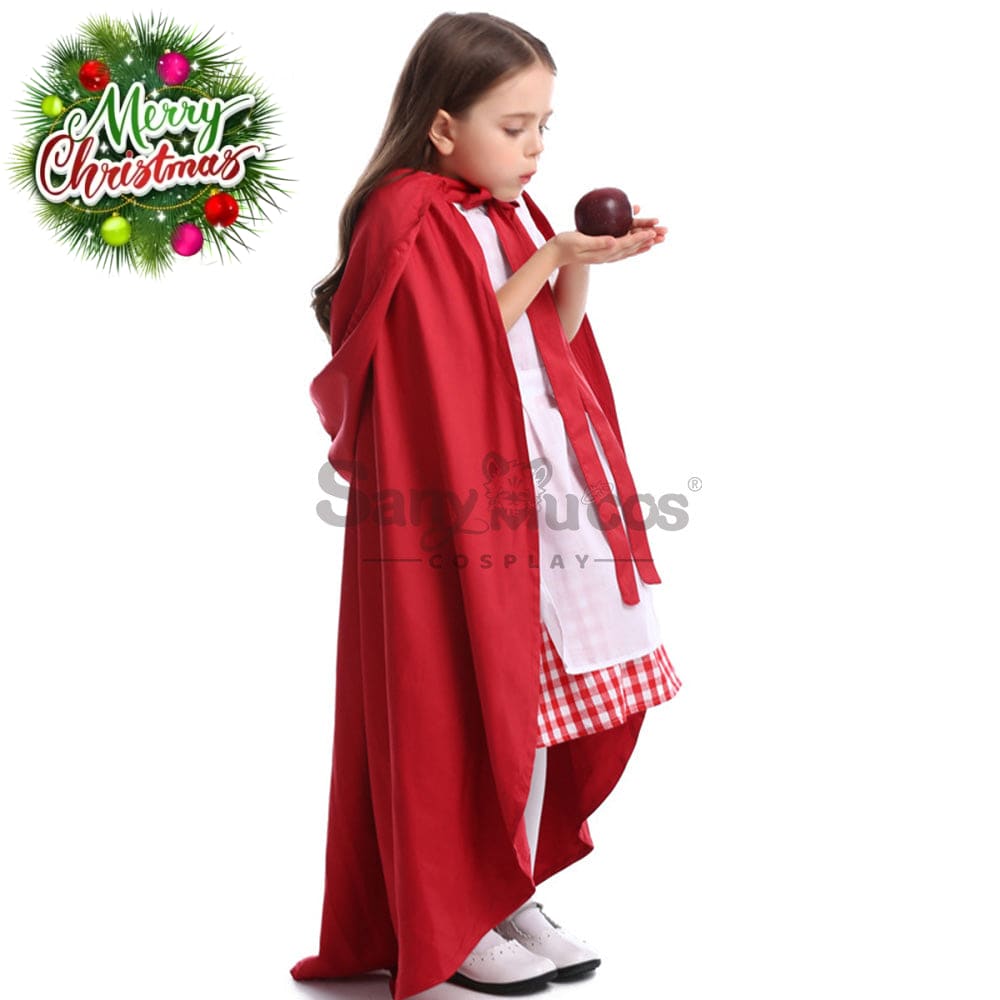 【In Stock】Christmas/Halloween Cosplay Maid Red Riding Hood Costume Kid Size Costumes