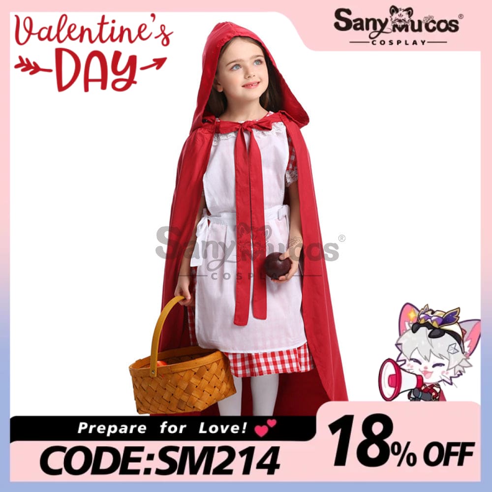 【In Stock】Christmas/Halloween Cosplay Maid Red Riding Hood Costume Kid Size Costumes