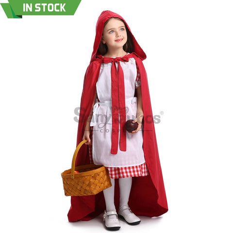 【In Stock】Christmas/Halloween Cosplay Maid Red Riding Hood Costume Kid Size Costumes