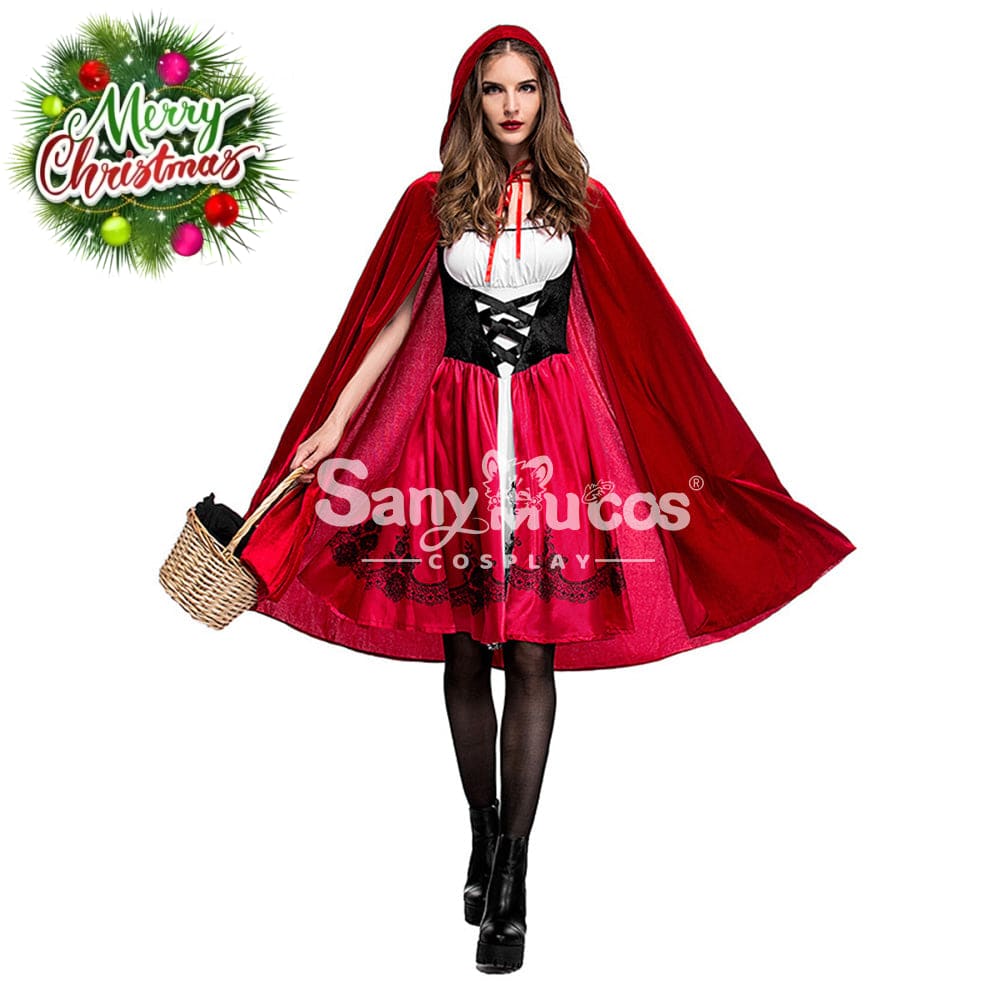 【In Stock】Christmas/Halloween Cosplay Red Riding Hood Costume Adult Size Costumes