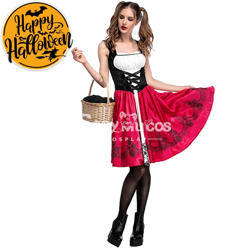 【In Stock】Christmas/Halloween Cosplay Red Riding Hood Costume Adult Size Costumes