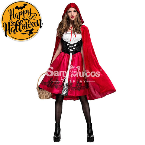 【In Stock】Christmas/Halloween Cosplay Red Riding Hood Costume Adult Size Costumes