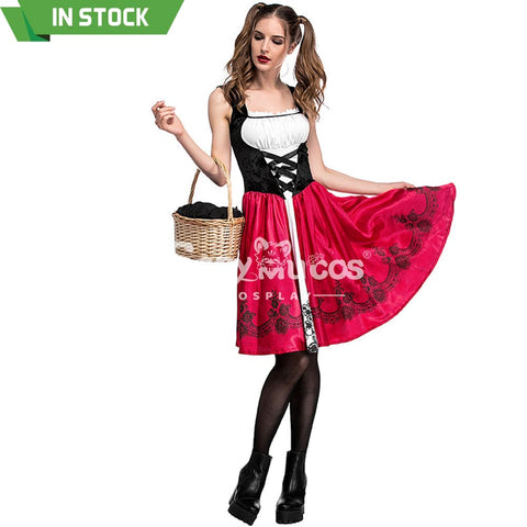 【In Stock】Christmas/Halloween Cosplay Red Riding Hood Costume Adult Size Costumes