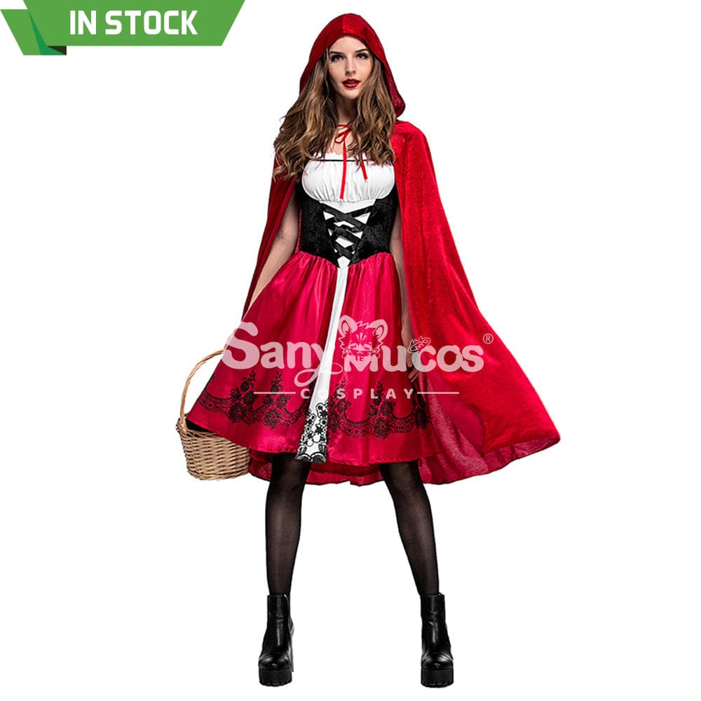 【In Stock】Christmas/Halloween Cosplay Red Riding Hood Costume Adult Size Costumes