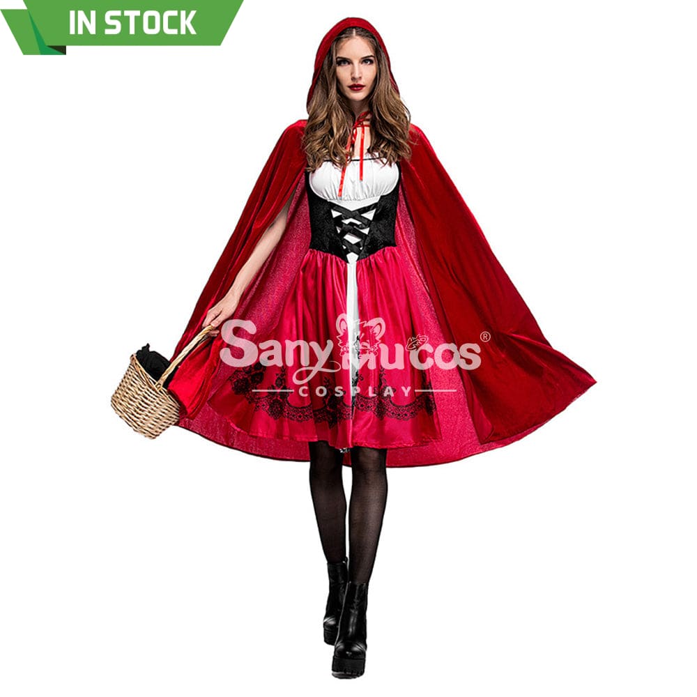 【In Stock】Christmas/Halloween Cosplay Red Riding Hood Costume Adult Size Costumes