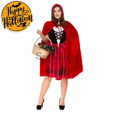 【In Stock】Christmas/Halloween Cosplay Red Riding Hood Costume Plus Size Costumes