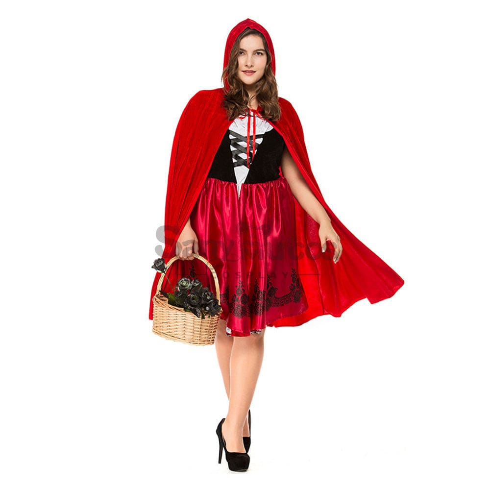 【In Stock】Christmas/Halloween Cosplay Red Riding Hood Costume Plus Size Costumes