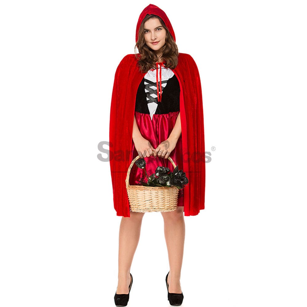 【In Stock】Christmas/Halloween Cosplay Red Riding Hood Costume Plus Size Costumes