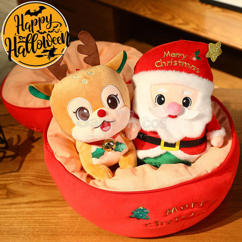 【In Stock】Christmas Holiday Doll Santa Claus Christmas Elk Large Peace Fruit Storage Bag