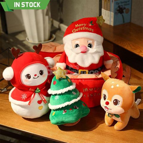 【In Stock】Christmas Holiday Doll Santa Claus Christmas Elk Large Peace Fruit Storage Bag
