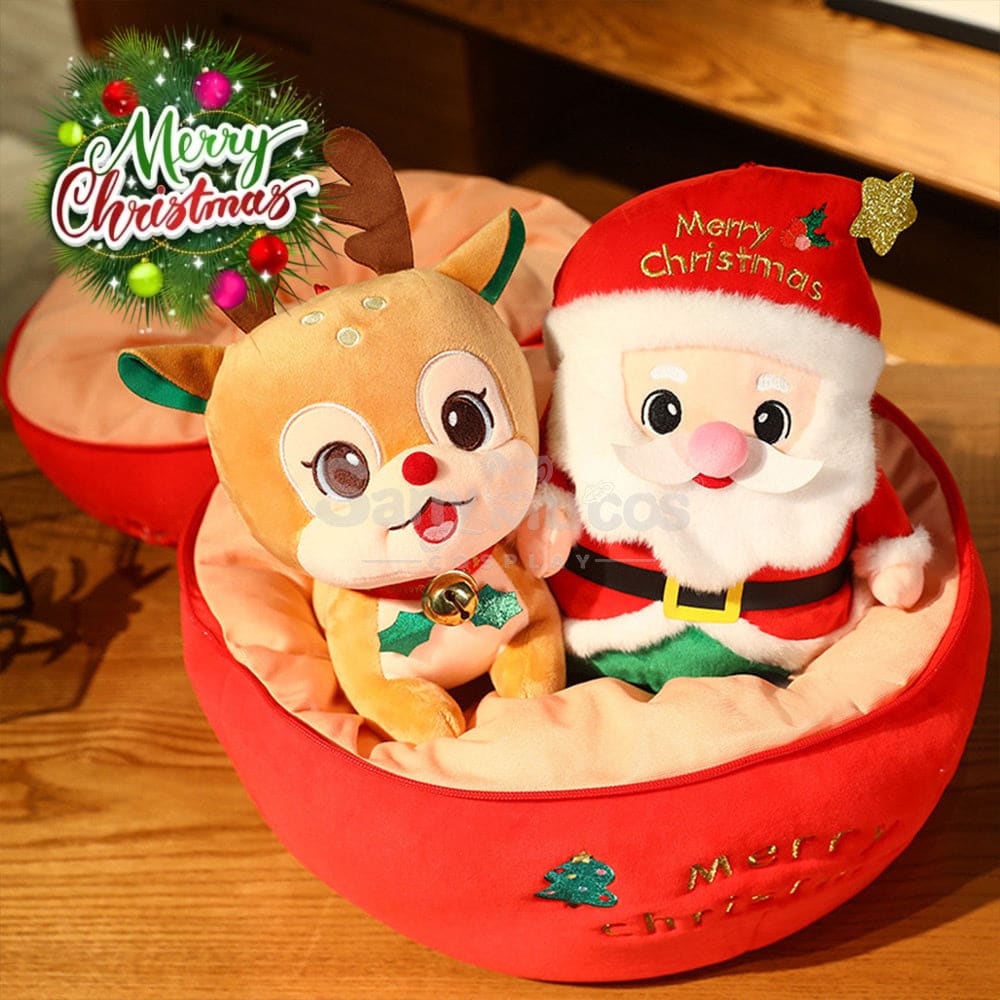 【In Stock】Christmas Holiday Doll Santa Claus Christmas Elk Large Peace Fruit Storage Bag