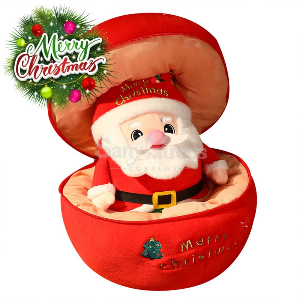 【In Stock】Christmas Holiday Doll Santa Claus Christmas Elk Large Peace Fruit Storage Bag