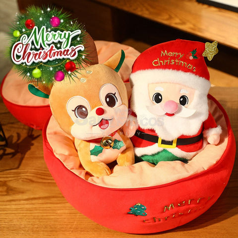 【In Stock】Christmas Holiday Doll Santa Claus Christmas Elk Large Peace Fruit Storage Bag