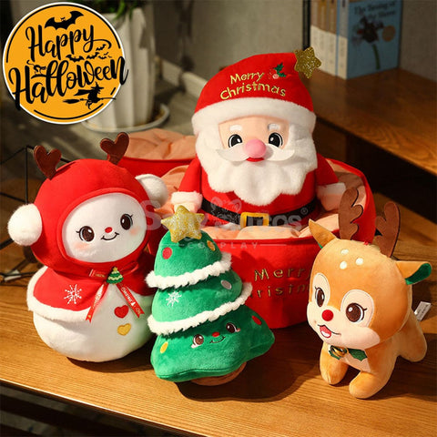 【In Stock】Christmas Holiday Doll Santa Claus Christmas Elk Large Peace Fruit Storage Bag