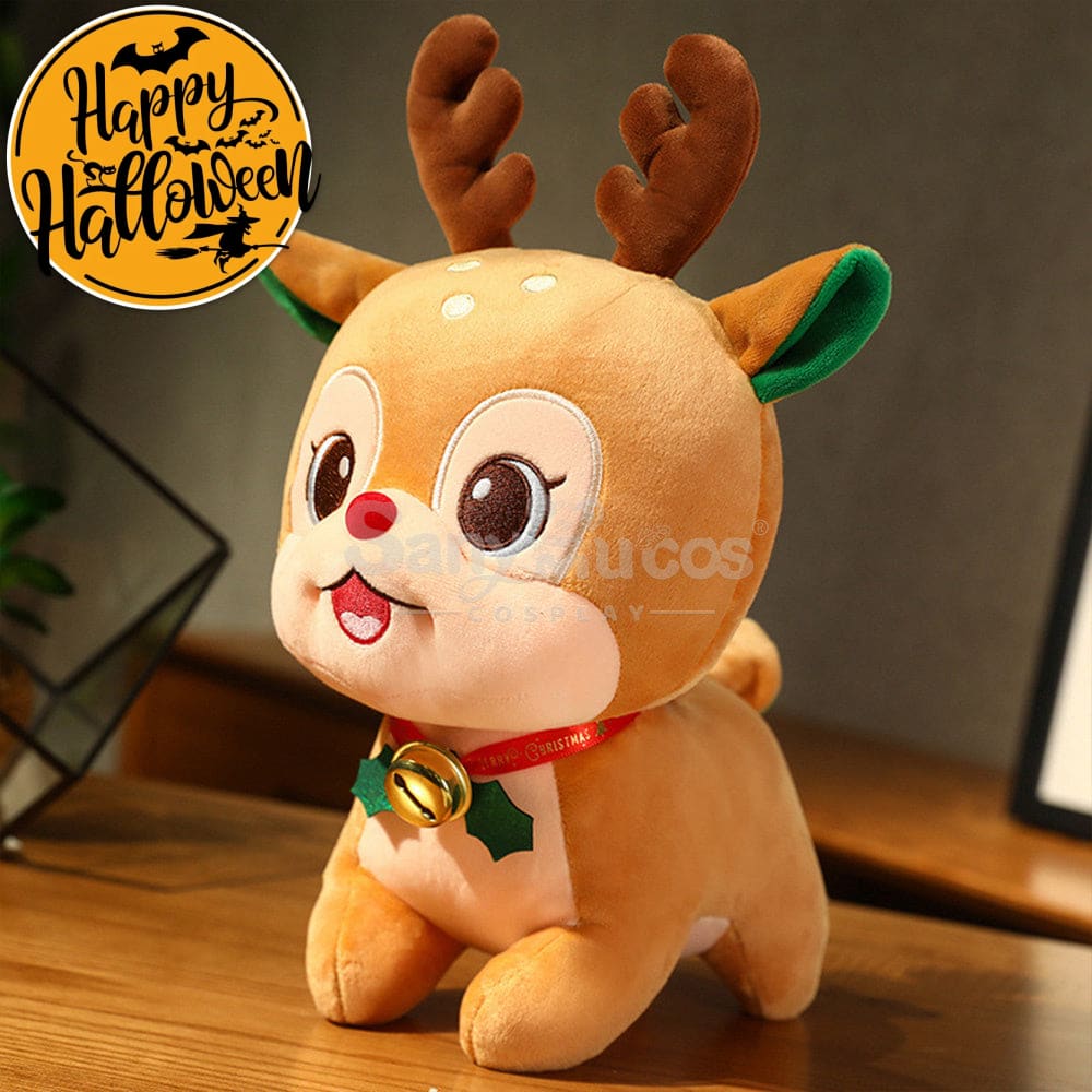 【In Stock】Christmas Holiday Doll Santa Claus Christmas Elk Large Peace Fruit Storage Bag Elk /