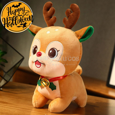 【In Stock】Christmas Holiday Doll Santa Claus Christmas Elk Large Peace Fruit Storage Bag Elk /