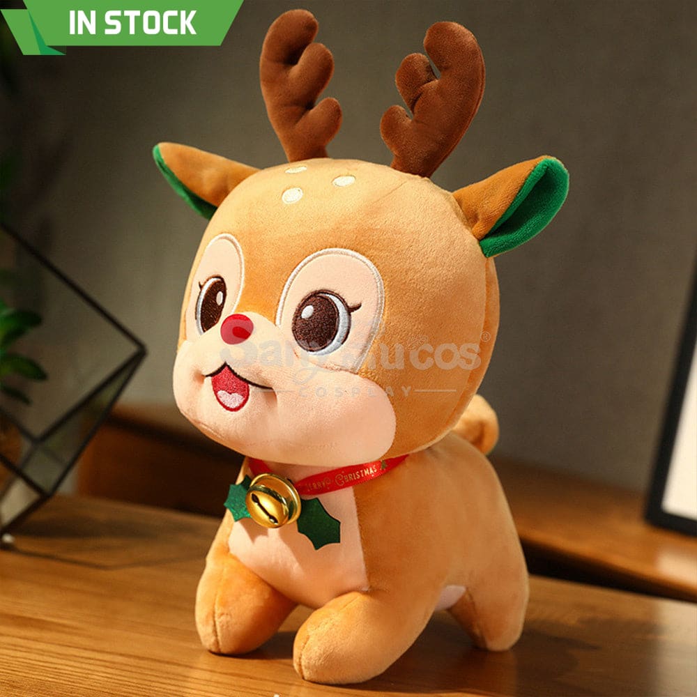 【In Stock】Christmas Holiday Doll Santa Claus Christmas Elk Large Peace Fruit Storage Bag Elk /