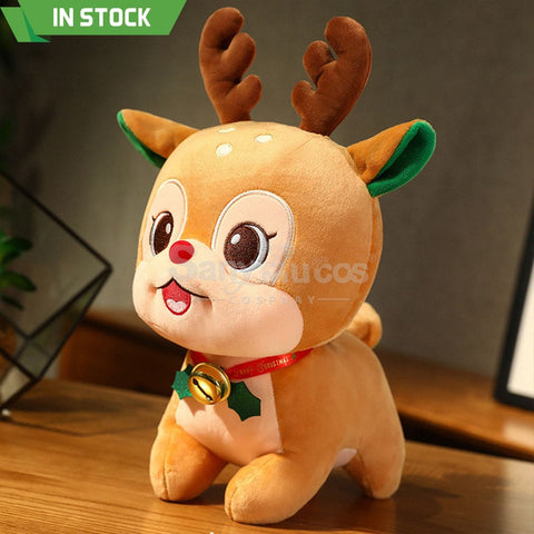 【In Stock】Christmas Holiday Doll Santa Claus Christmas Elk Large Peace Fruit Storage Bag Elk /