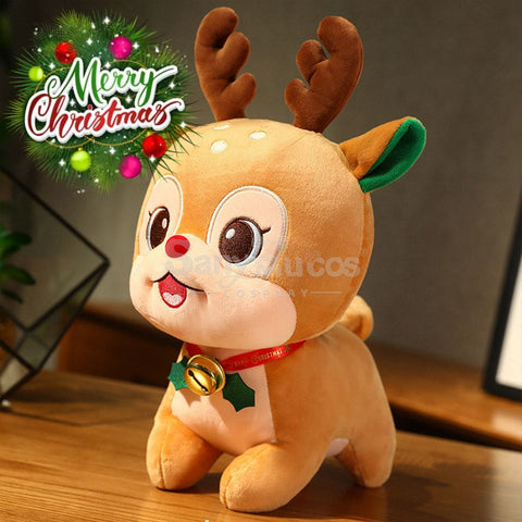 【In Stock】Christmas Holiday Doll Santa Claus Christmas Elk Large Peace Fruit Storage Bag Elk /