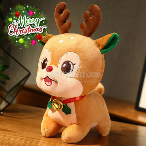 【In Stock】Christmas Holiday Doll Santa Claus Christmas Elk Large Peace Fruit Storage Bag Elk /