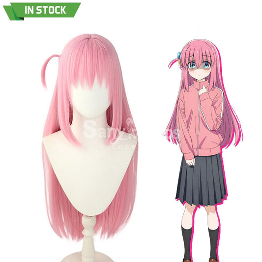 【In Stock】Comics Bocchi The Rock Cosplay Gotoh Hitori Pink Long Wig Wigs 1000