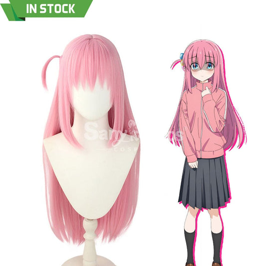 【In Stock】Comics Bocchi The Rock Cosplay Gotoh Hitori Pink Long Wig Wigs 1000