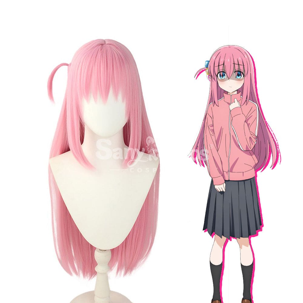 【In Stock】Comics Bocchi The Rock Cosplay Gotoh Hitori Pink Long Wig Wigs