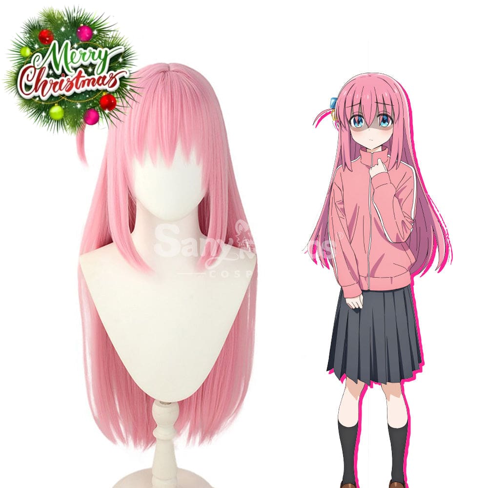 【In Stock】Comics Bocchi The Rock Cosplay Gotoh Hitori Pink Long Wig Wigs