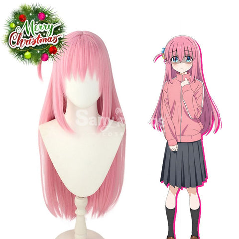 【In Stock】Comics Bocchi The Rock Cosplay Gotoh Hitori Pink Long Wig Wigs