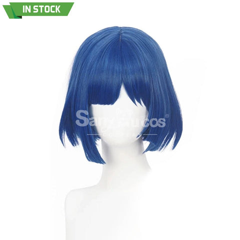 【In Stock】Comics Bocchi The Rock Cosplay Yamada Ryo Blue Short Wig Wigs