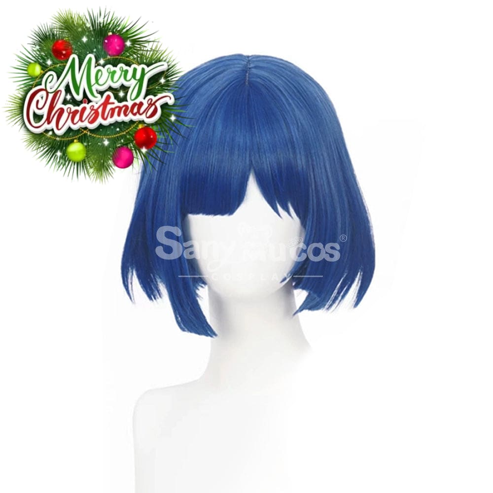 【In Stock】Comics Bocchi The Rock Cosplay Yamada Ryo Blue Short Wig Wigs