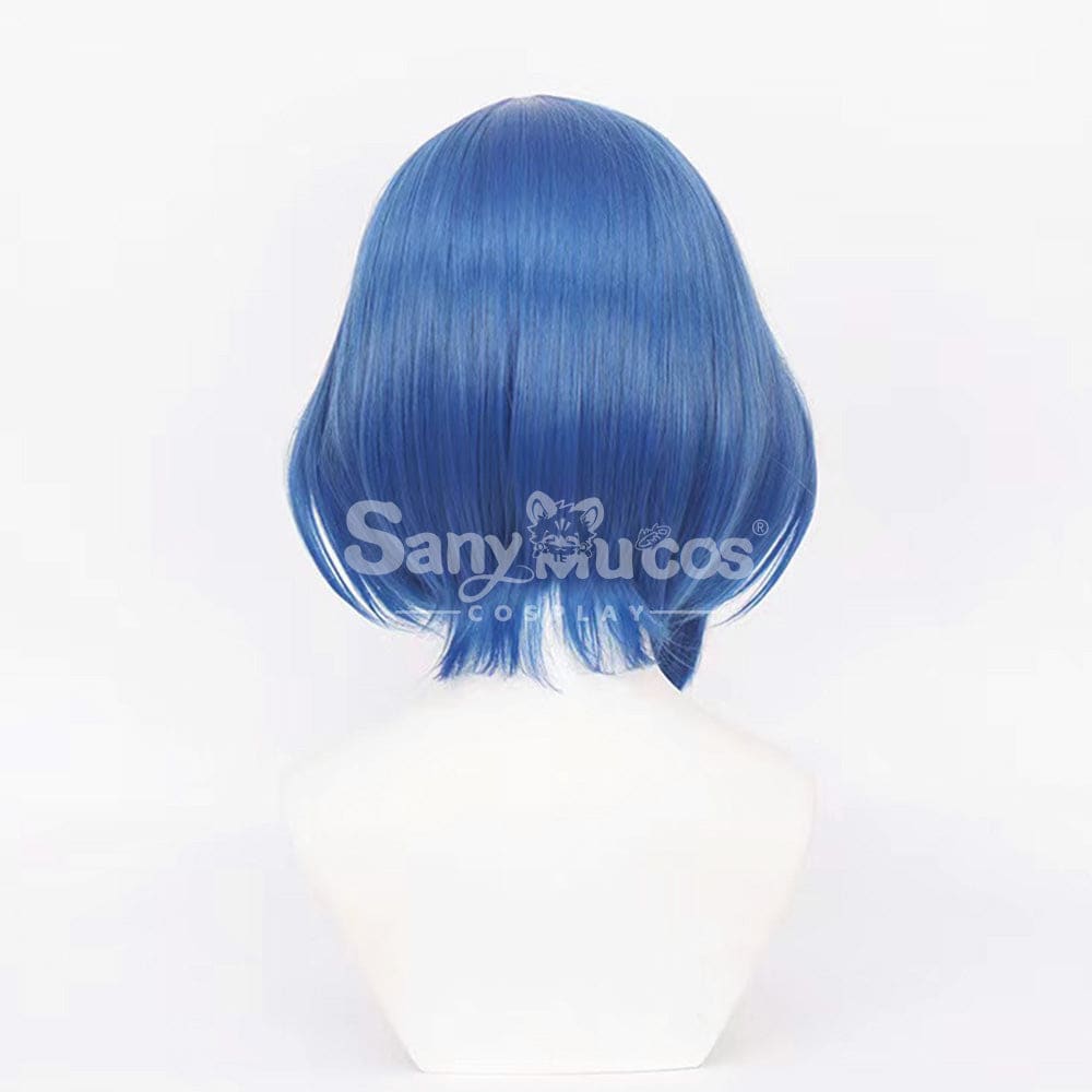 【In Stock】Comics Bocchi The Rock Cosplay Yamada Ryo Blue Short Wig Wigs