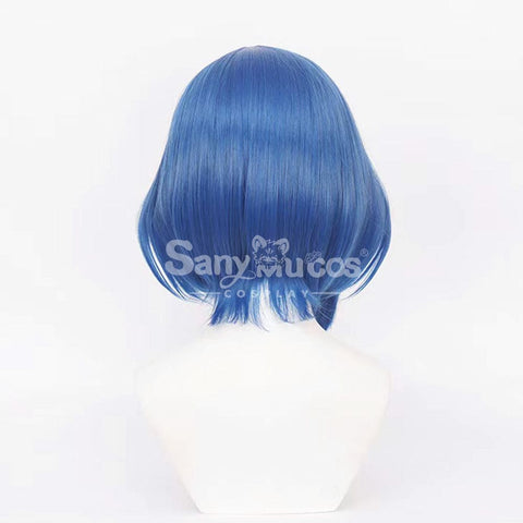 【In Stock】Comics Bocchi The Rock Cosplay Yamada Ryo Blue Short Wig Wigs