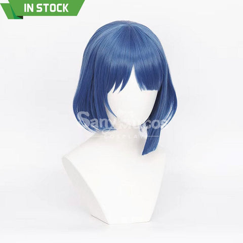 【In Stock】Comics Bocchi The Rock Cosplay Yamada Ryo Blue Short Wig Wigs