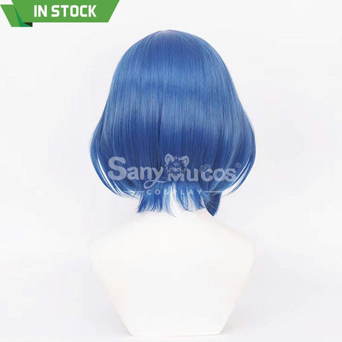 【In Stock】Comics Bocchi The Rock Cosplay Yamada Ryo Blue Short Wig Wigs