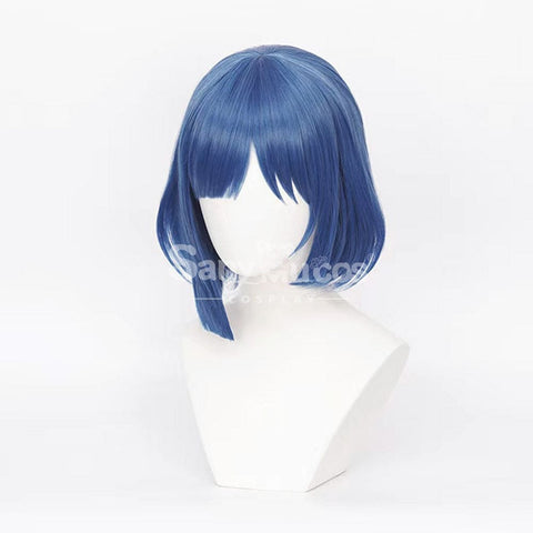 【In Stock】Comics Bocchi The Rock Cosplay Yamada Ryo Blue Short Wig Wigs