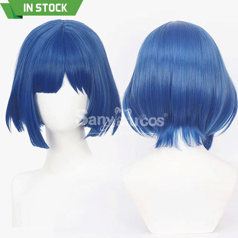 【In Stock】Comics Bocchi The Rock Cosplay Yamada Ryo Blue Short Wig Wigs