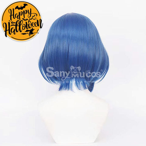 【In Stock】Comics Bocchi The Rock Cosplay Yamada Ryo Blue Short Wig Wigs
