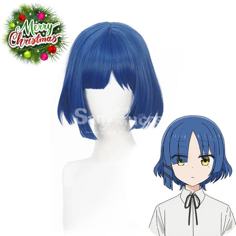 【In Stock】Comics Bocchi The Rock Cosplay Yamada Ryo Blue Short Wig Wigs